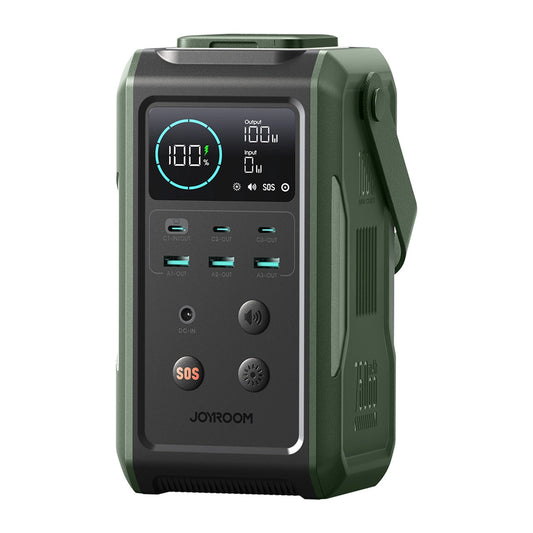 Externe batterij Joyroom JR-PBF10, 75000mAh, 100W, QC + PD, 3 x USB-A - 3 x USB-C, Groen