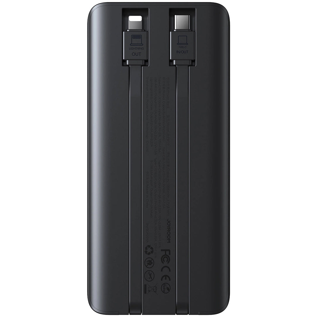Externe Batterij Joyroom JR-PBF19, 10000mAh, 22.5W, QC + PD, 1 x Lightning - 1 x USB-A - 2 x USB-C, Zwart