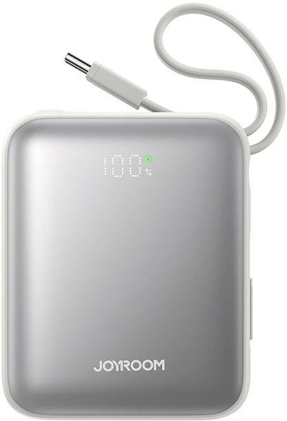 Joyroom JR-PBF27 External Battery, 10000mAh, 22.5W, PD, 1 x Lightning - 2 x USB-C, White