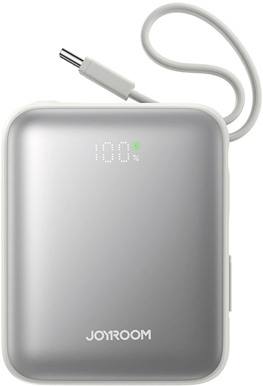 Externer Akku Joyroom JR-PBF27, 10000mAh, 22.5W, PD, 1 x Lightning - 2 x USB-C, Weiß