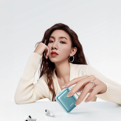 Batterie Externe Joyroom JR-PBF27, 10000mAh, 22.5W, PD, 1 x Lightning - 2 x USB-C, Bleue