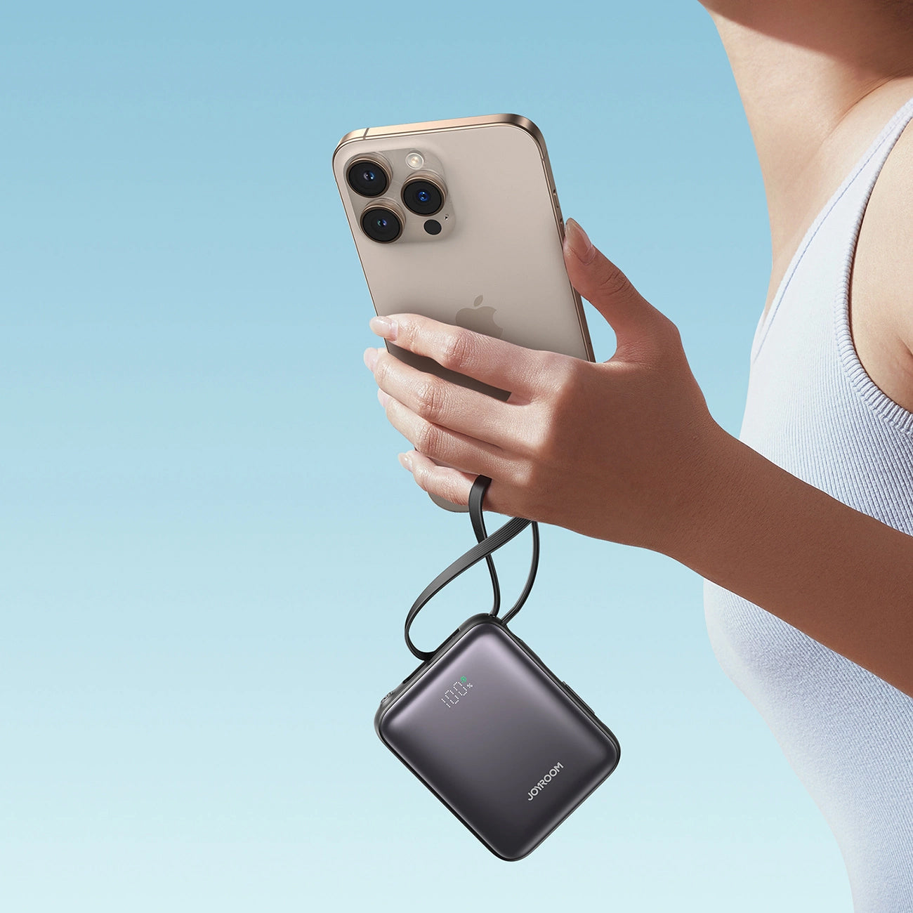 Joyroom JR-PBF27 External Battery, 10000mAh, 22.5W, PD, 1 x Lightning - 2 x USB-C, Black