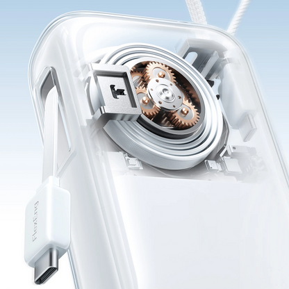 Joyroom JR-PR2L External Battery, 10000mAh, 35W, QC + PD, 1 x Lightning - 1 x USB-C, White