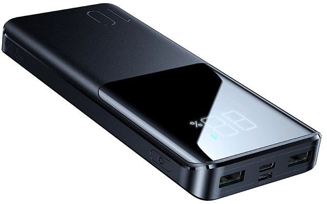 Batterie Externe Joyroom JR-QP191, 10000mAh, 22.5W, QC + PD, 1 x USB-C - 2 x USB-A, Noire