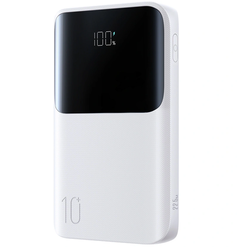 Batterie Externe Joyroom JR-QP191, 10000mAh, 22.5W, QC + PD, 1 x USB-A - 2 x USB-C, Blanche