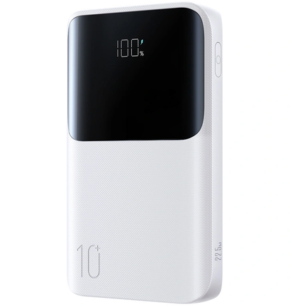 Batterie Externe Joyroom JR-QP191, 10000mAh, 22.5W, QC + PD, 1 x USB-A - 2 x USB-C, Blanche