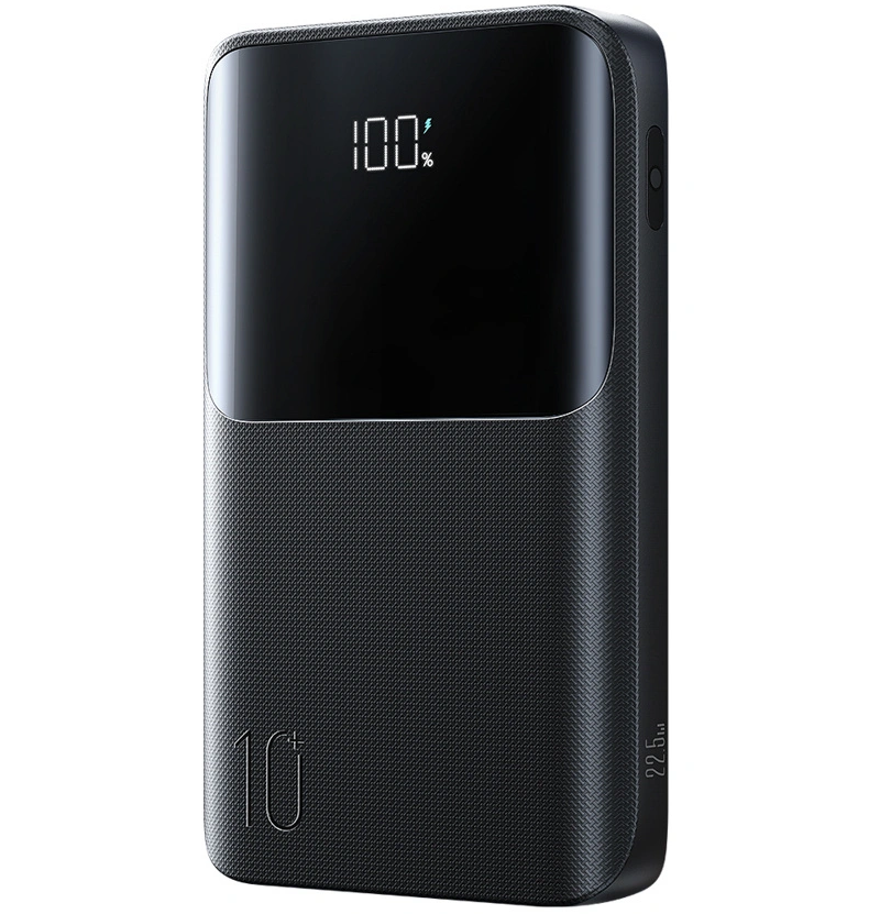 Externer Akku Joyroom JR-QP191, 10000mAh, 22.5W, QC + PD, 1 x USB-A - 2 x USB-C, Schwarz