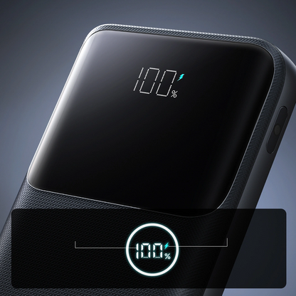 Externer Akku Joyroom JR-QP191, 10000mAh, 22.5W, QC + PD, 1 x USB-A - 2 x USB-C, Schwarz