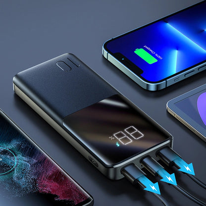 Batterie Externe Joyroom JR-QP191, 10000mAh, 22.5W, QC + PD, 1 x USB-C - 2 x USB-A, Noire