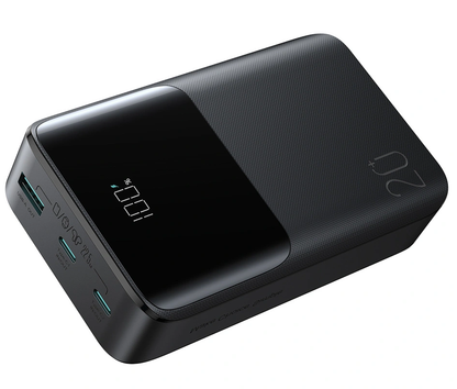 Externer Akku Joyroom JR-QP192, 20000mAh, 22.5W, QC + PD, 1 x USB-A - 2 x USB-C, Schwarz