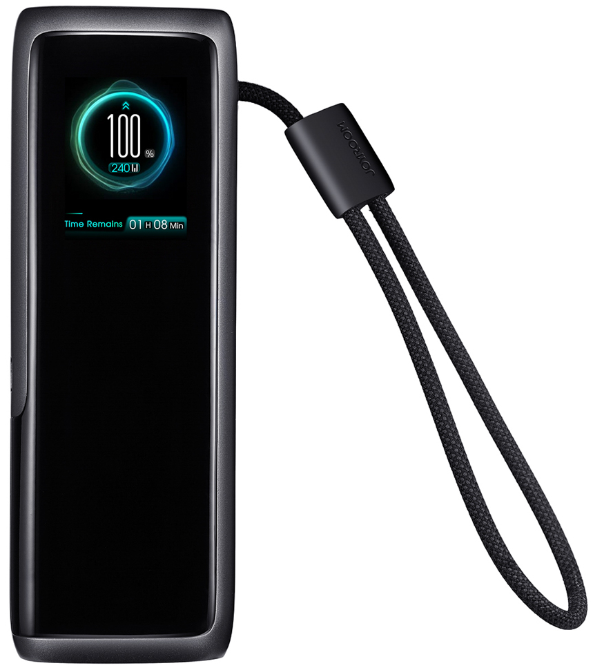 Joyroom PODIX PR70 Powerbank, 25000 mAh, 240 W, QC + PD, 1 x USB-A – 3 x USB-C, Schwarz