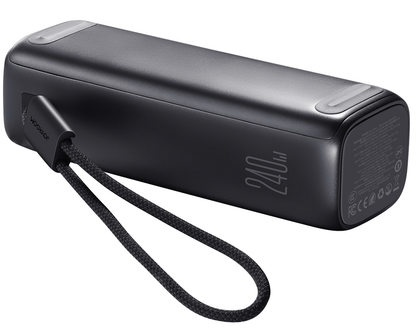 Joyroom PODIX PR70 Powerbank, 25000 mAh, 240 W, QC + PD, 1 x USB-A – 3 x USB-C, Schwarz