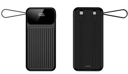 Externe Batterij MaXlife MXPB-06, 10000mAh, 22.5W, QC + PD, 1 x Lightning - 2 x USB-A - 2 x USB-C, Zwart