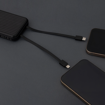 Externe Batterij MaXlife MXPB-06, 10000mAh, 22.5W, QC + PD, 1 x Lightning - 2 x USB-A - 2 x USB-C, Zwart