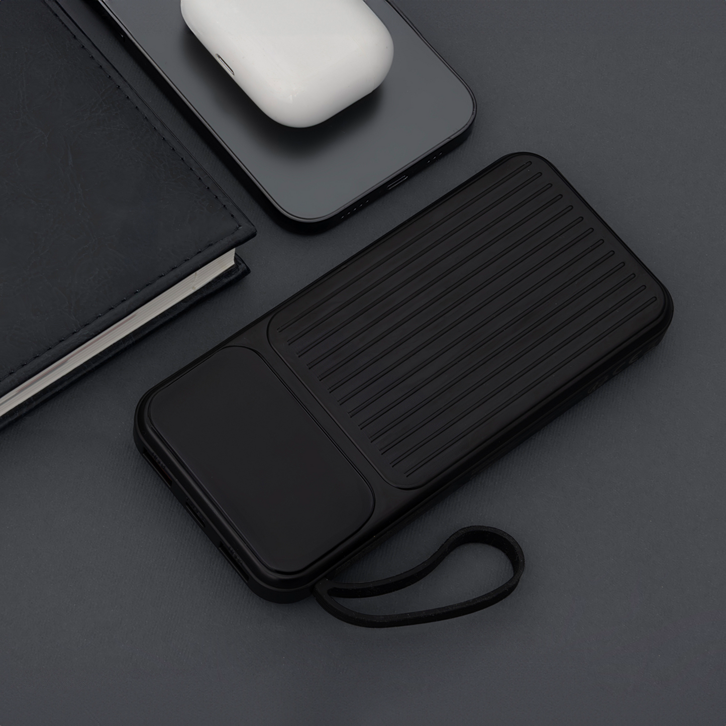 Externe Batterij MaXlife MXPB-06, 10000mAh, 22.5W, QC + PD, 1 x Lightning - 2 x USB-A - 2 x USB-C, Zwart