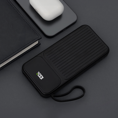 Externe Batterij MaXlife MXPB-06, 10000mAh, 22.5W, QC + PD, 1 x Lightning - 2 x USB-A - 2 x USB-C, Zwart