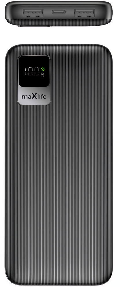 Externer Akku MaXlife MXPB-07, 10000mAh, 10W, 2 x USB-A, Schwarz