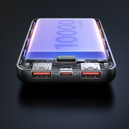 Externer Akku McDodo MC-4220, 10000mAh, 22.5W, QC + PD, 2 x USB-A - 1 x USB-C, Schwarz