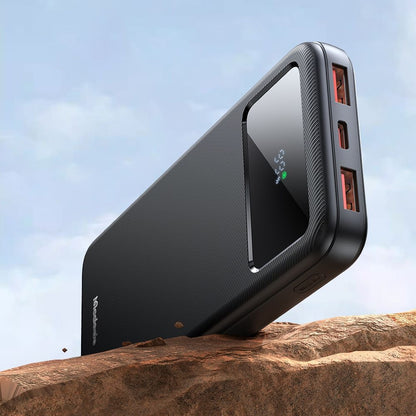 Externer Akku McDodo MC-4220, 10000mAh, 22.5W, QC + PD, 2 x USB-A - 1 x USB-C, Schwarz