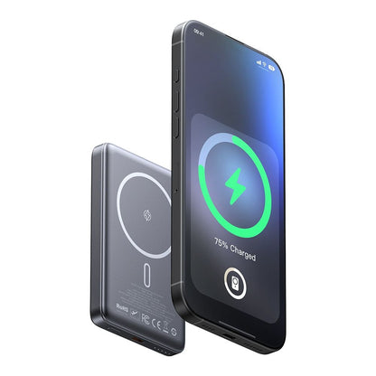 Draadloze Externe Batterij McDodo MC-4651 Meta, 10000mAh, 20W, PD + FQI, 1 x QI - 1 x USB-C, Zwart