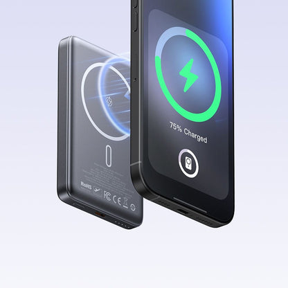 Draadloze Externe Batterij McDodo MC-4651 Meta, 10000mAh, 20W, PD + FQI, 1 x QI - 1 x USB-C, Zwart