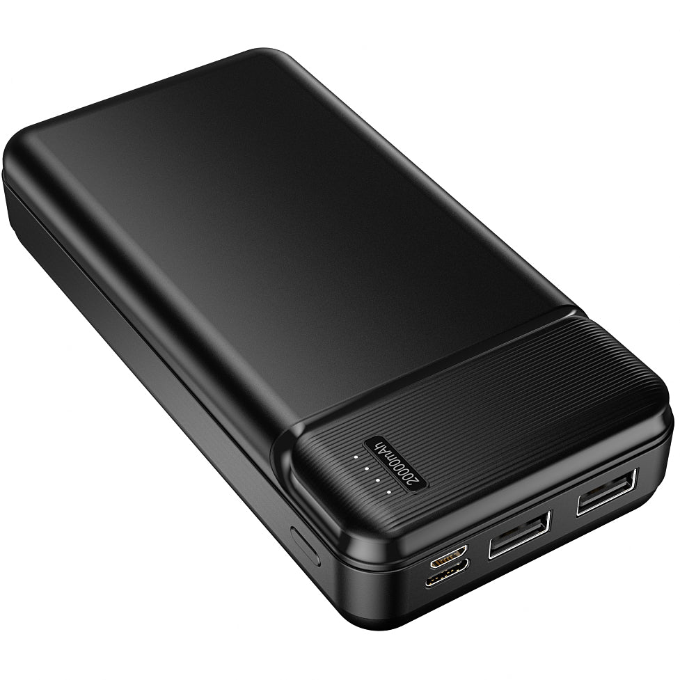 MaXlife MXPB-01 Externe Batterij, 20000mAh, 12W, 2 x USB-A, Zwart