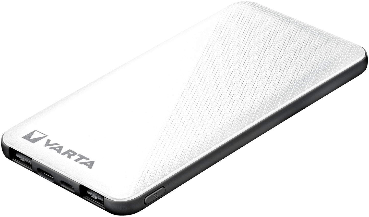 Batterie externe Varta Energy, 5000mAh, 15W, 2 x USB-A - 1 x USB-C, blanc