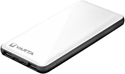 Varta Energy Externe Batterij, 10000mAh, 15W, 2 x USB-A - 1 x USB-C, Wit