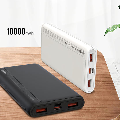 Batterie Externe XO Design PR127, 20000mAh, 22.5W, QC + PD, 1 x USB-C - 2 x USB-A, Noire
