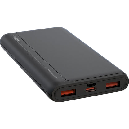 Externer Akku XO Design PR127, 20000mAh, 22.5W, QC + PD, 1 x USB-C - 2 x USB-A, Schwarz