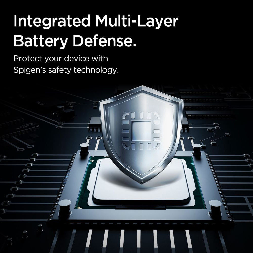 Spigen Essential External Battery, 10000mAh, 22.5W, QC + PD, 1 x USB-A - 2 x USB-C, Black ABA09431