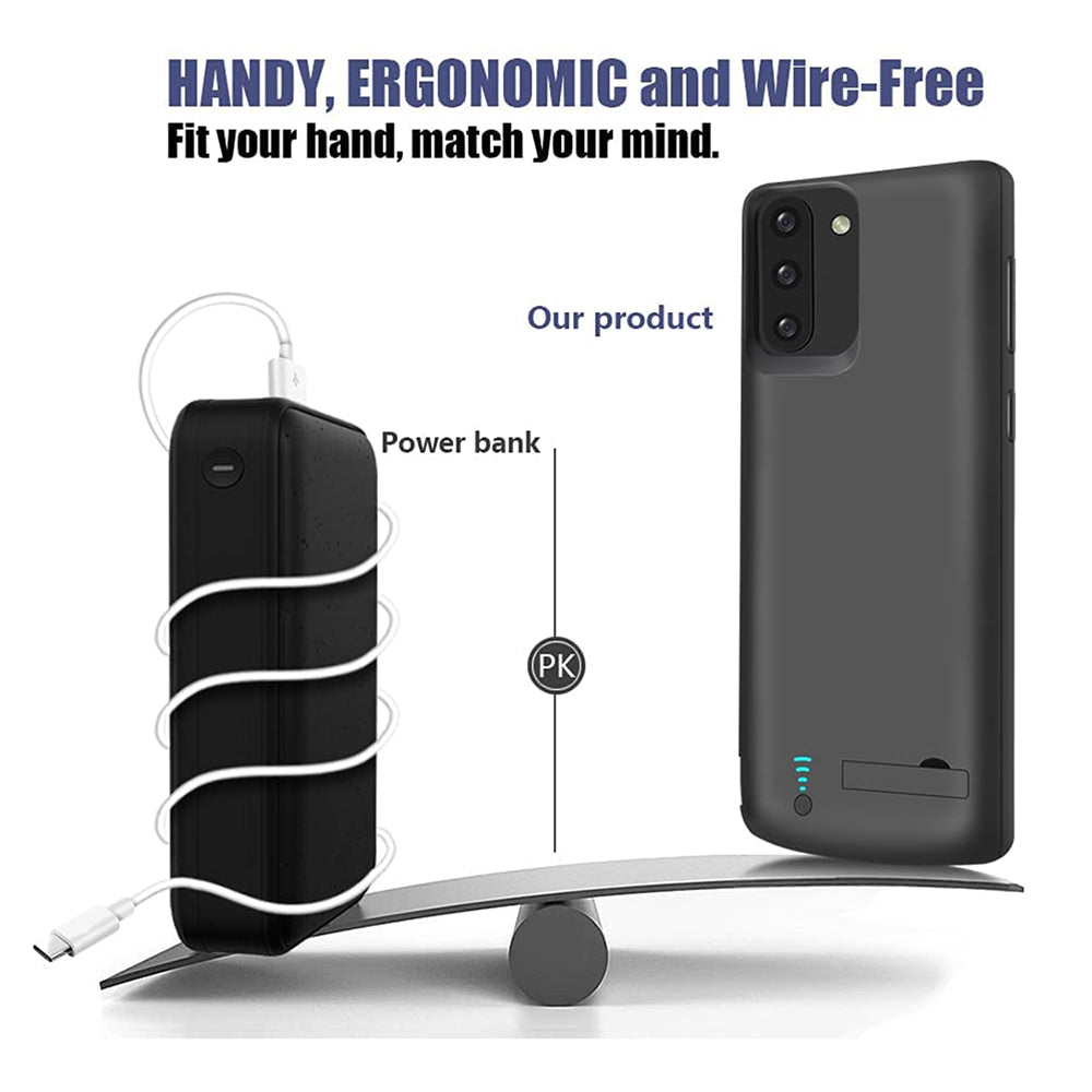 Batterie Externe Type Étui Techsuit Power Pro Battery pour Samsung Galaxy Note 10 5G N971 / Note10 N970, 5000mAh, Noire