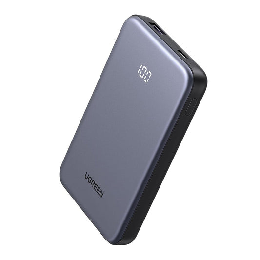 Externe Batterij UGREEN 75131B, 10000mAh, 22.5W, QC + PD, 1 x USB-A - 1 x USB-C, Gri