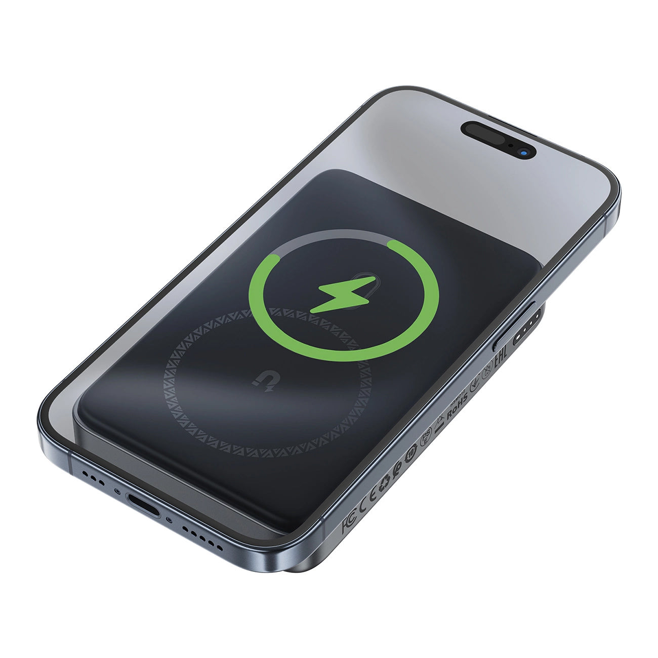 Batterie Externe Sans Fil Acefast M10, 10000mAh, 30W, PD + FQI, 1 x QI - 2 x USB-C, Noire