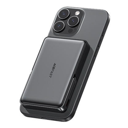 Draadloze Externe Batterij Acefast M17, 10000mAh, 22.5W, PD + FQI, 1 x QI - 1 x USB-C, Zwart