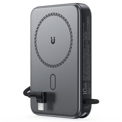 Batterie Externe Sans Fil Acefast M24, 10000mAh, 22.5W, PD + FQI, 1 x QI - 2 x USB-C, Gris