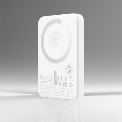 Batterie Externe Sans Fil Acefast M25, 5000mAh, 20W, PD + FQI, 1 x QI - 1 x USB-C, Blanche