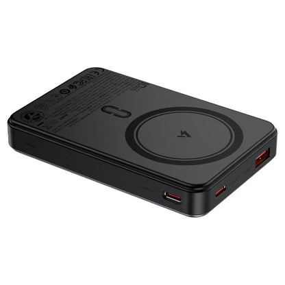 Batterie Externe Sans Fil Acefast M31, 10000mAh, 22.5W, QC + PD + FQI, 1 x QI - 1 x USB-A - 2 x USB-C, Noire