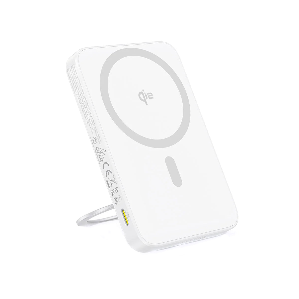 Externe Draadloze Batterij Baseus PicoGo, 5000mAh, 20W, PD + FQI, 1 x QI - 1 x USB-C, Wit P10076800213-01