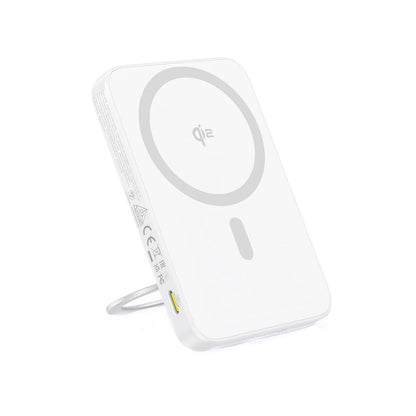 Externe Draadloze Batterij Baseus PicoGo, 5000mAh, 20W, PD + FQI, 1 x QI - 1 x USB-C, Wit P10076800213-01