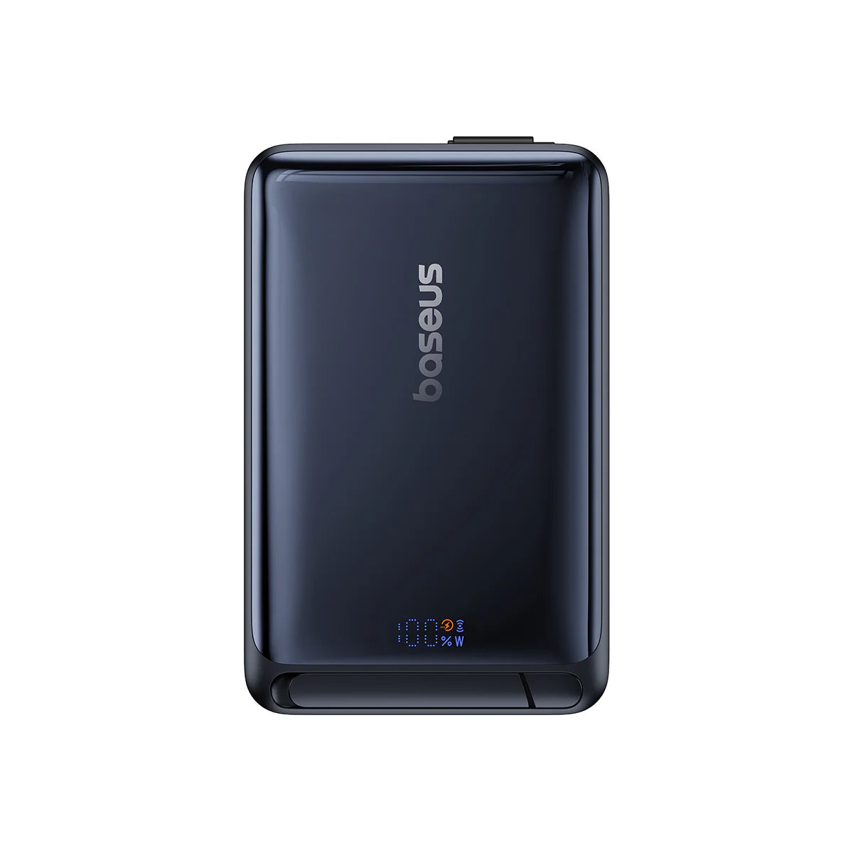 Externe Draadloze Batterij Baseus Nomos, 10000mAh, 45W, PD + FQI, 1 x QI - 2 x USB-C, Zwart P10078800123-00