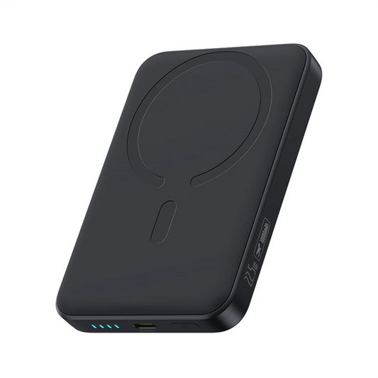 Draadloze Externe Batterij Baseus EnerFill FM11 Ultra-Mini, 10000mAh, 22.5W, PD + FQI, 1 x QI - 1 x USB-C, Zwart P1008210E123-00