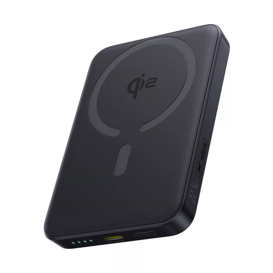 Externe Draadloze Batterij Baseus Enerfill FM12, 10000mAh, 22.5W, PD + FQI, 1 x QI - 1 x USB-C, Zwart E0028500