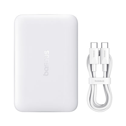 Batterie Externe Sans Fil Baseus EnerFill FM11, 10000mAh, 30W, PD + FQI, 1 x QI - 1 x USB-C, Blanche
