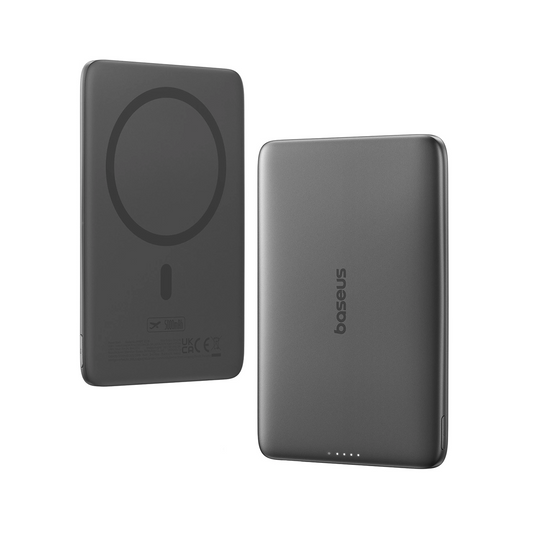 Batterie Externe Sans Fil Baseus PicoGo AM41, 5000mAh, 20W, PD + FQI, 1 x QI - 1 x USB-C, Noire