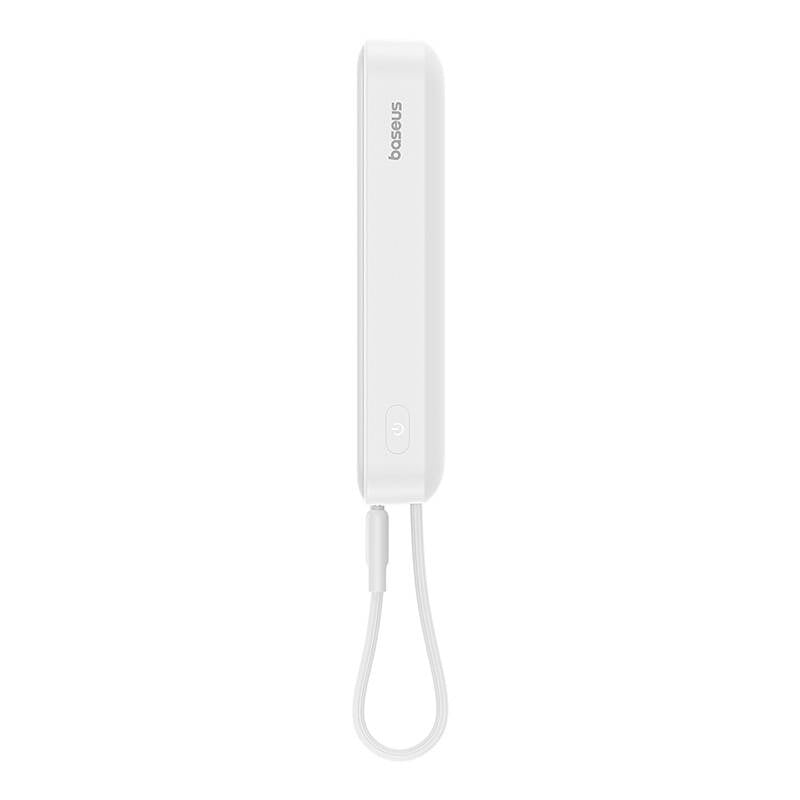 Batterie Externe Sans Fil Baseus Magnetic Mini, 10000mAh, 20W, PD + FQI, 1 x Lightning - 1 x QI - 1 x USB-C, Blanche P10022109223-00