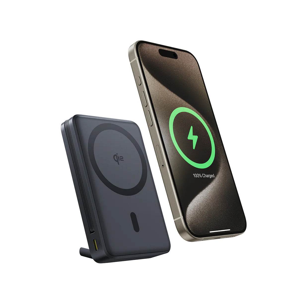 Externe Draadloze Batterij Baseus Nomos, 10000mAh, 45W, PD + FQI, 1 x QI - 2 x USB-C, Zwart P10078800123-00