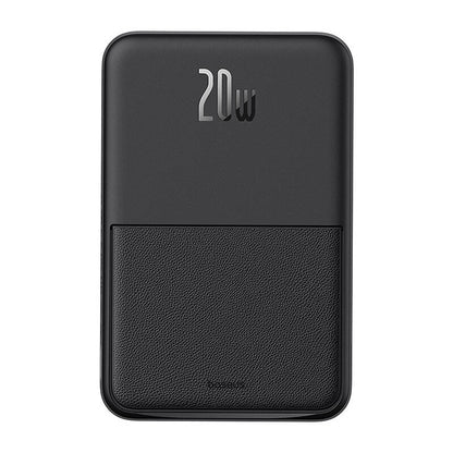 Externer Wireless-Akku Baseus MagPro PPCXZ05, 5000mAh, 20W, PD + FQI, 1 x QI - 1 x USB-C, Schwarz, Wiederverpackt P10064101123-00