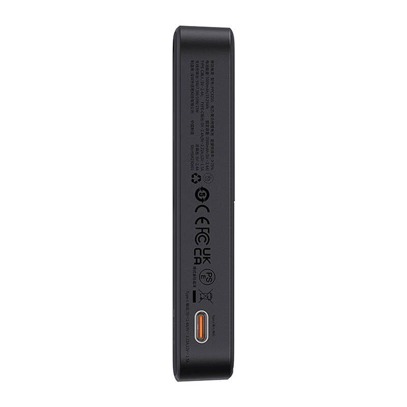 Externer Wireless-Akku Baseus MagPro PPCXZ05, 5000mAh, 20W, PD + FQI, 1 x QI - 1 x USB-C, Schwarz, Wiederverpackt P10064101123-00
