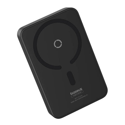Externer Wireless-Akku Baseus MagPro PPCXZ05, 5000mAh, 20W, PD + FQI, 1 x QI - 1 x USB-C, Schwarz, Wiederverpackt P10064101123-00